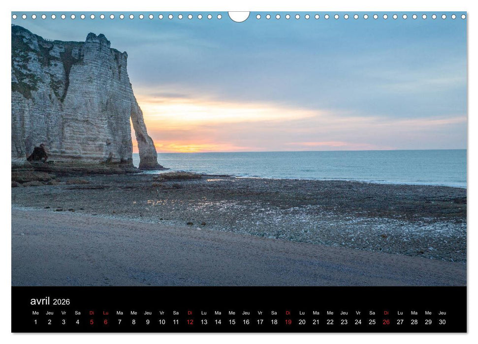 Normandie et Bretagne (CALVENDO Calendrier mensuel 2026)