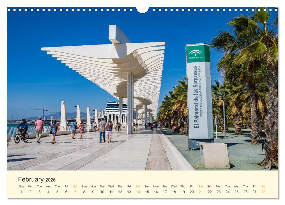 Costa del Sol - the sunny side of Andalusia (CALVENDO Monthly Calendar 2026)