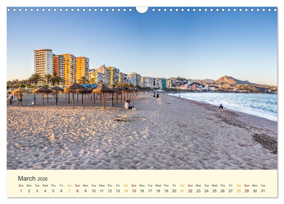 Costa del Sol - the sunny side of Andalusia (CALVENDO Monthly Calendar 2026)