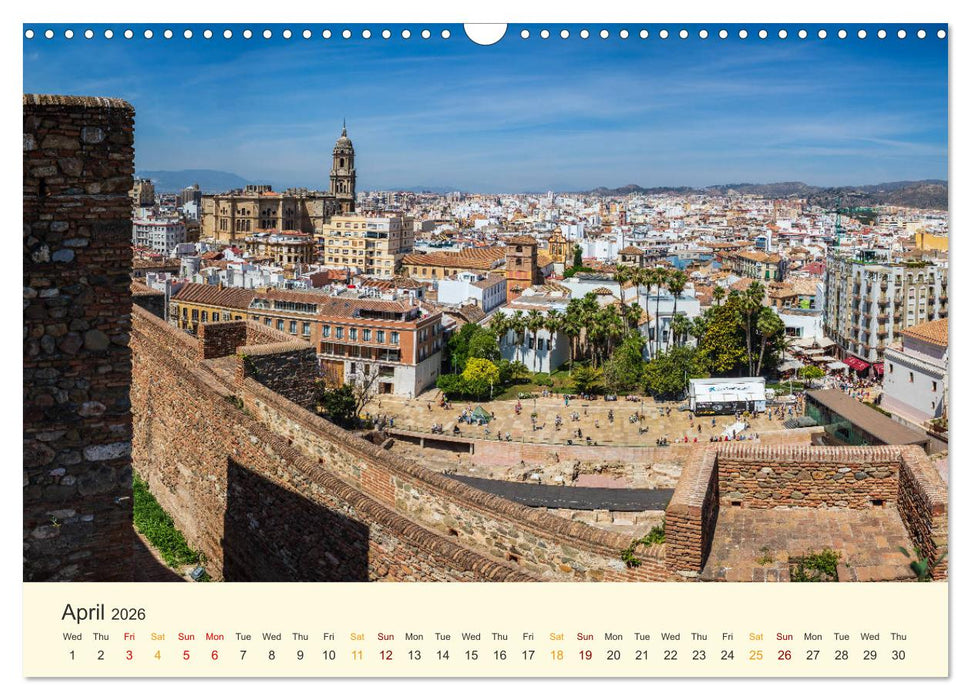 Costa del Sol - the sunny side of Andalusia (CALVENDO Monthly Calendar 2026)
