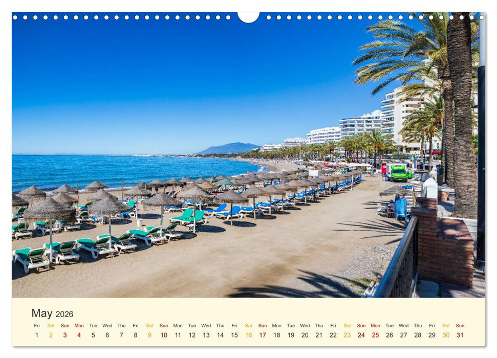 Costa del Sol - the sunny side of Andalusia (CALVENDO Monthly Calendar 2026)