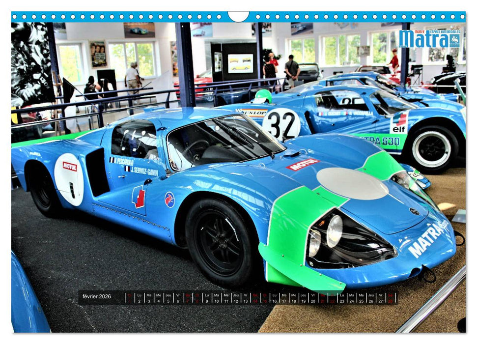 Matra en compétition (CALVENDO Calendrier mensuel 2026)