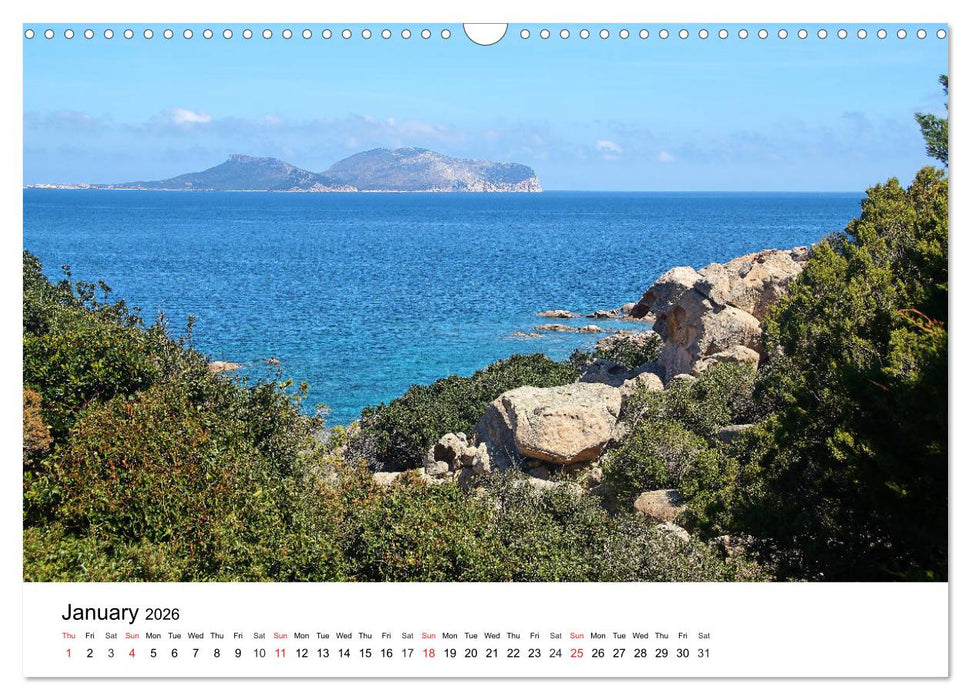 Bays of Sardinia (CALVENDO Monthly Calendar 2026)