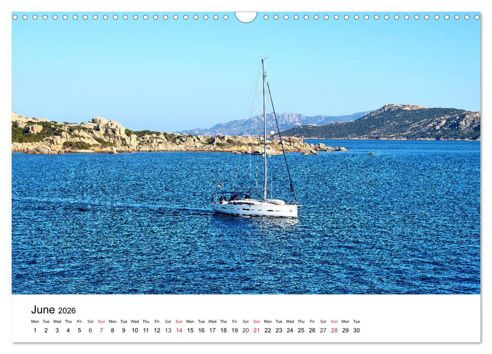 Bays of Sardinia (CALVENDO Monthly Calendar 2026)
