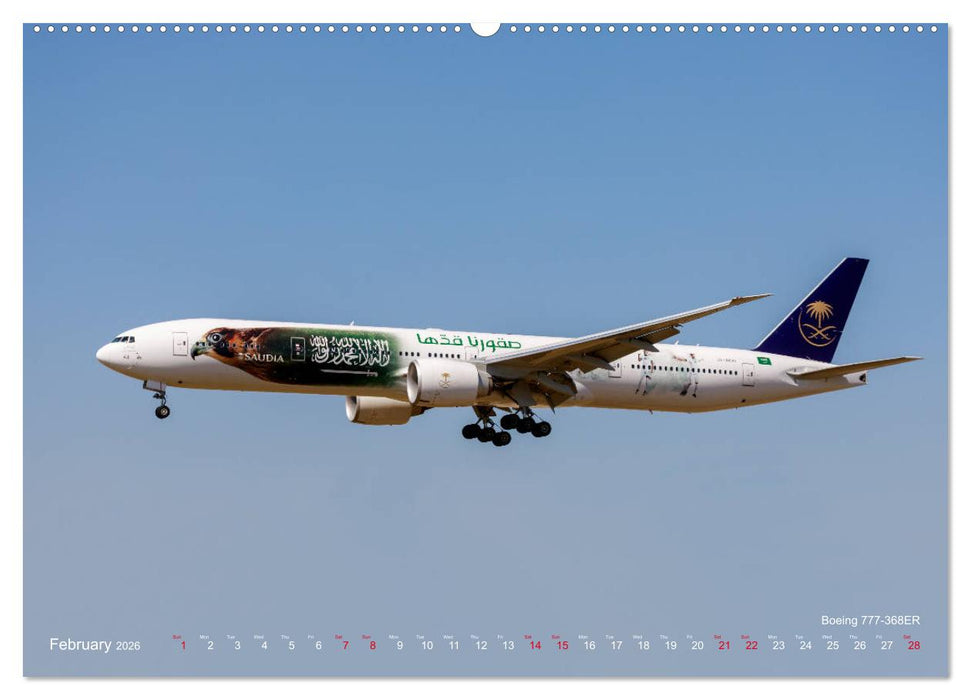 Airliners of the Middle East (CALVENDO Premium-Calendar 2026)