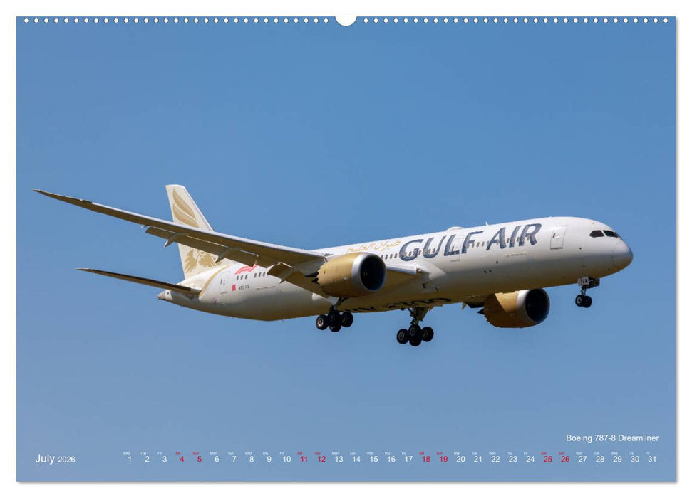 Airliners of the Middle East (CALVENDO Premium-Calendar 2026)