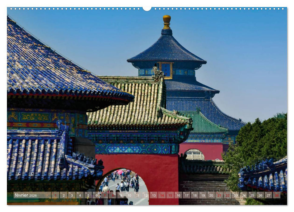 Palais et jardins impériaux à Pékin (CALVENDO Calendrier supérieur 2026)