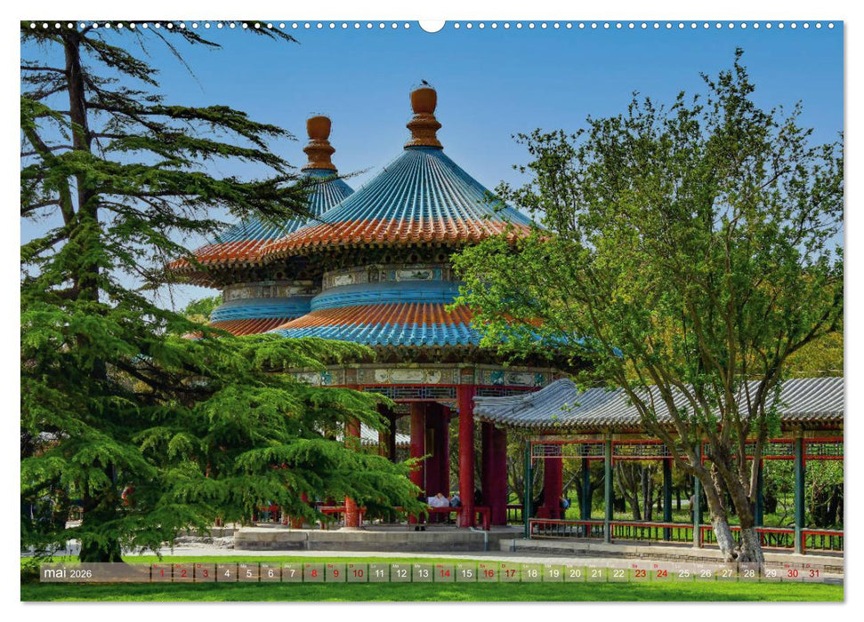 Palais et jardins impériaux à Pékin (CALVENDO Calendrier supérieur 2026)