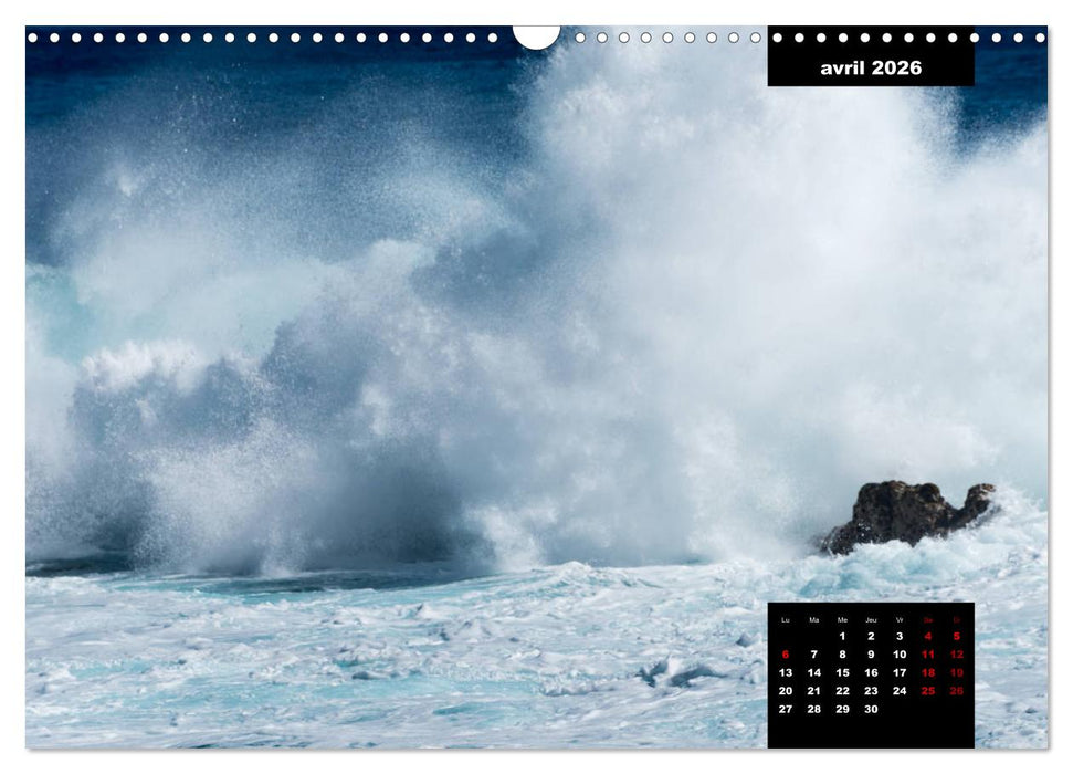 Paysages de l'île de La Réunion (CALVENDO Calendrier mensuel 2026)