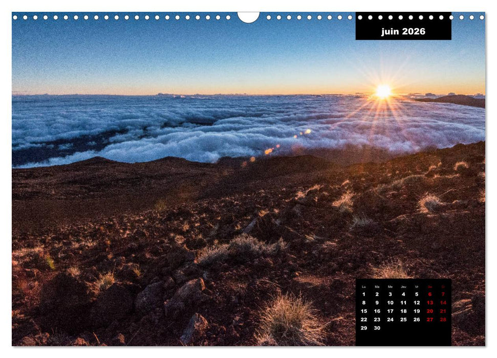 Paysages de l'île de La Réunion (CALVENDO Calendrier mensuel 2026)