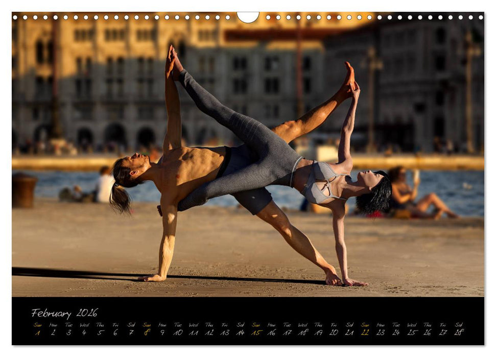 Yoga Couples - Harmony and Passion (CALVENDO Monthly Calendar 2026)