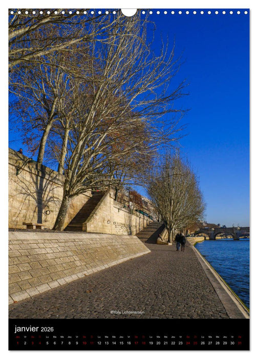 Paris, ce supplément d'âme (CALVENDO Calendrier mensuel 2026)