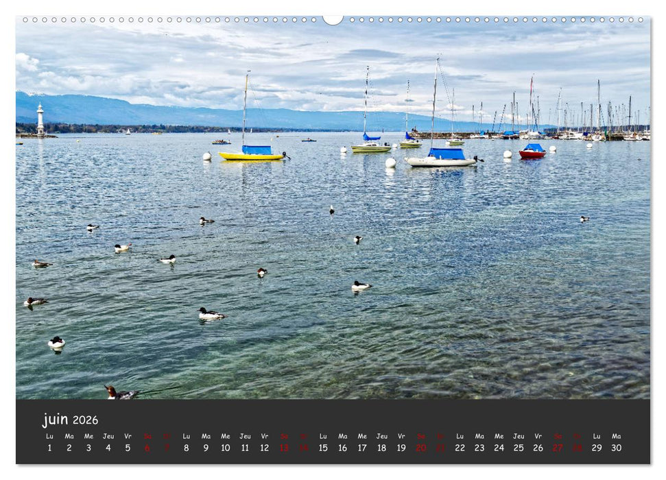 Au fil de l'eau... LAC LEMAN (CALVENDO Calendrier supérieur 2026)