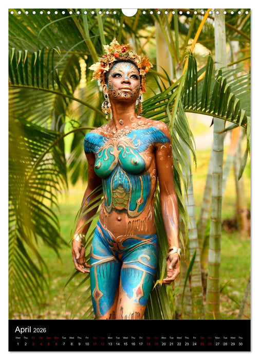 Equatorial Guinea Bodypainting Festival (CALVENDO Monthly Calendar 2026)