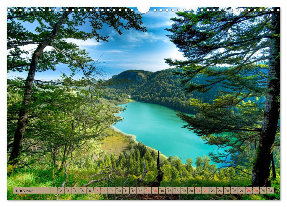 La Franche-Comté magique (CALVENDO Calendrier mensuel 2026)