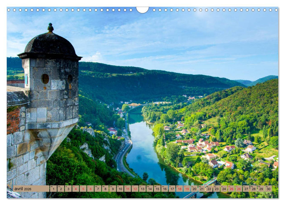 La Franche-Comté magique (CALVENDO Calendrier mensuel 2026)