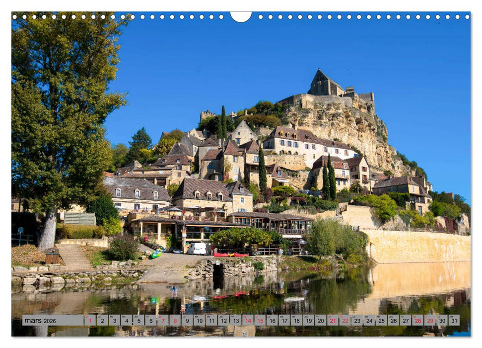 La beauté de la Dordogne – Ancienne et mystique (CALVENDO Calendrier mensuel 2026)