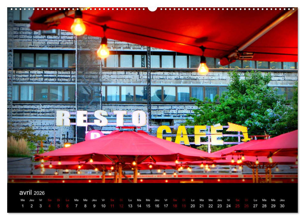 Couleurs pop sur Montréal (CALVENDO Calendrier supérieur 2026)