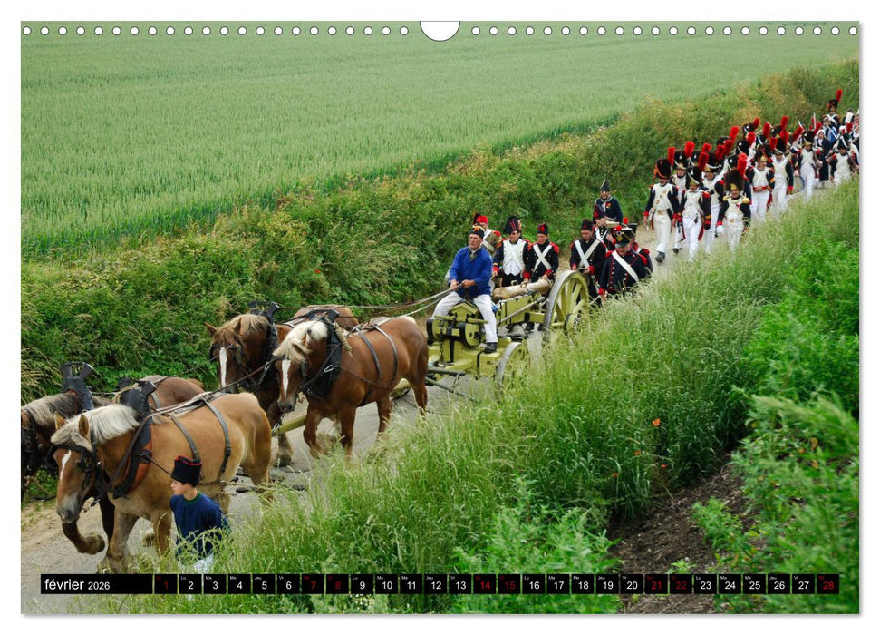 Waterloo - Juin 1815: la dernière carte de Napoléon (CALVENDO Calendrier mensuel 2026)