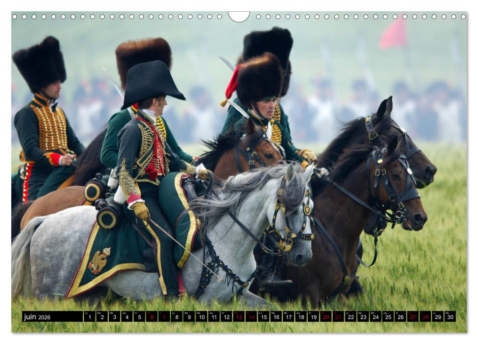 Waterloo - Juin 1815: la dernière carte de Napoléon (CALVENDO Calendrier mensuel 2026)