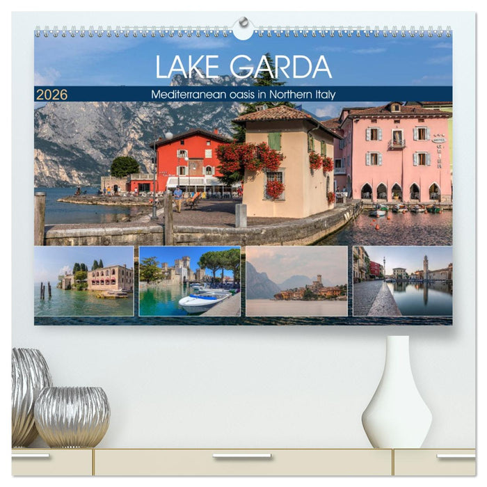 Lake Garda Mediterranean oasis in Northern Italy (CALVENDO Premium-Calendar 2026)