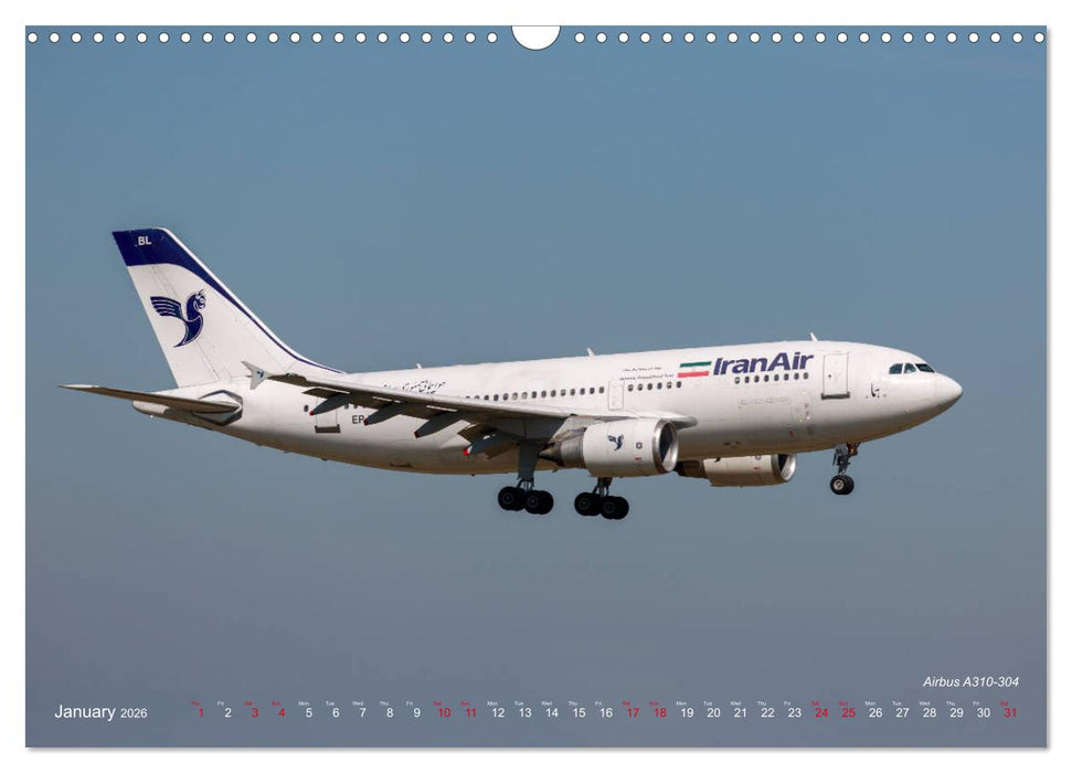 Airliners of the Middle East (CALVENDO Monthly Calendar 2026)