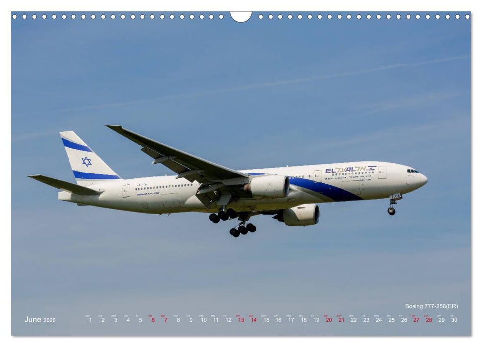 Airliners of the Middle East (CALVENDO Monthly Calendar 2026)