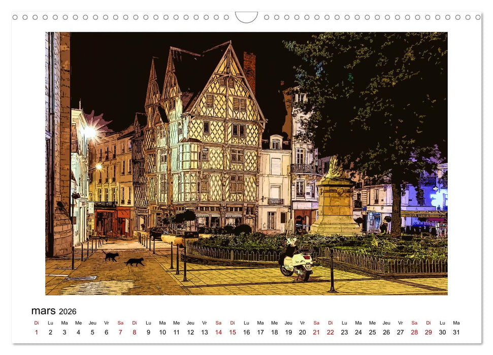 Berlioz et Zoé à Angers (CALVENDO Calendrier mensuel 2026)