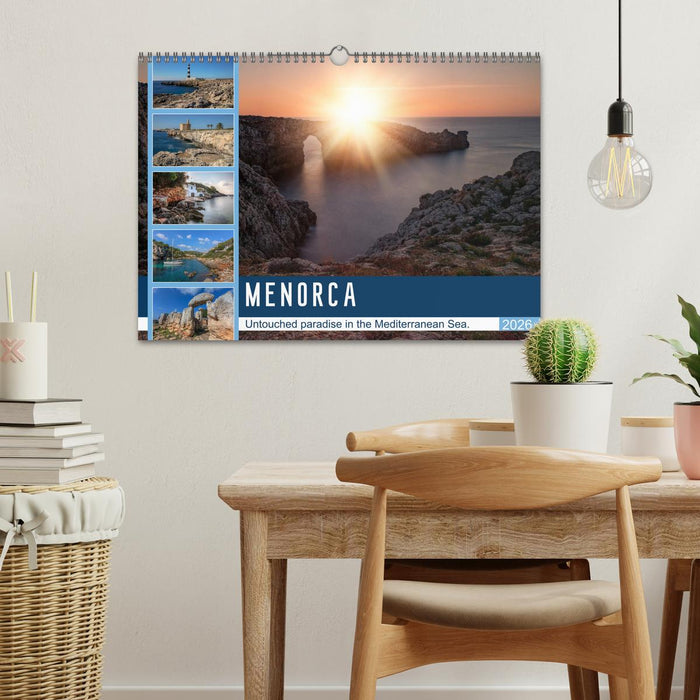 Menorca Untouched paradise in the Mediterranean Sea (CALVENDO Monthly Calendar 2026)