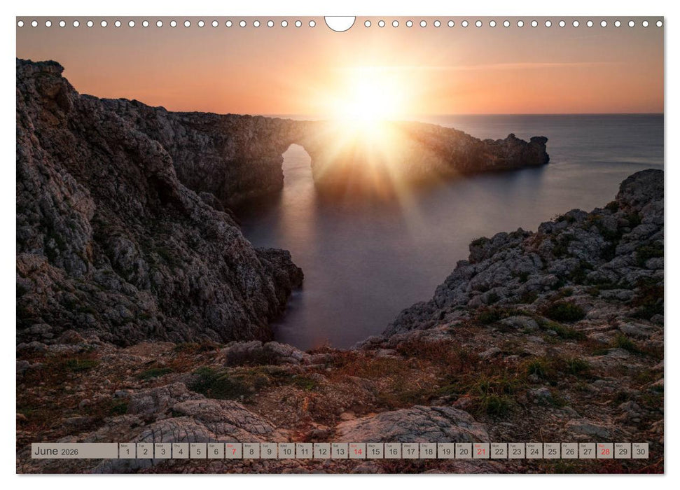 Menorca Untouched paradise in the Mediterranean Sea (CALVENDO Monthly Calendar 2026)