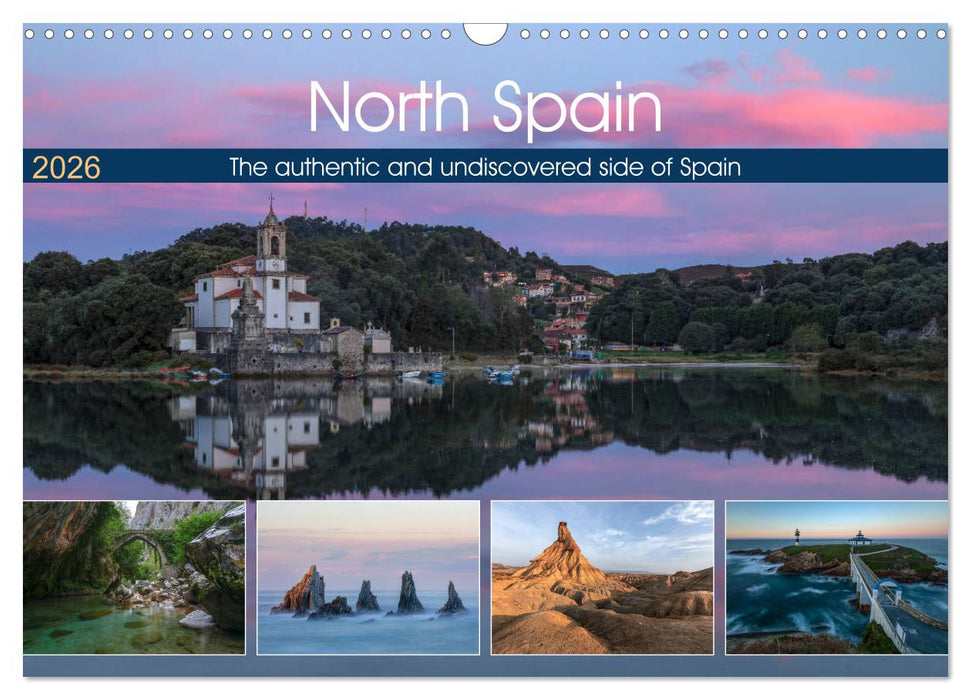 North Spain, the authentic and undiscovered side of Spain (CALVENDO Monthly Calendar 2026)