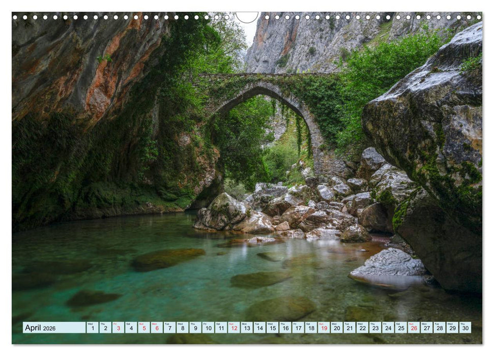 North Spain, the authentic and undiscovered side of Spain (CALVENDO Monthly Calendar 2026)