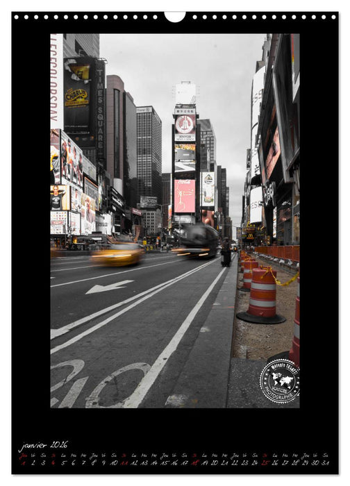 New York – Portraits incontournables (CALVENDO Calendrier mensuel 2026)
