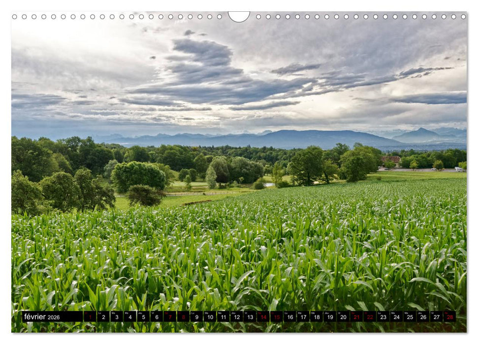 Au fil du temps... Du Jura aux Alpes (CALVENDO Calendrier mensuel 2026)