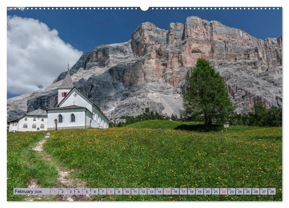 Dolomites, mountain paradise in North Italy (CALVENDO Premium-Calendar 2026)