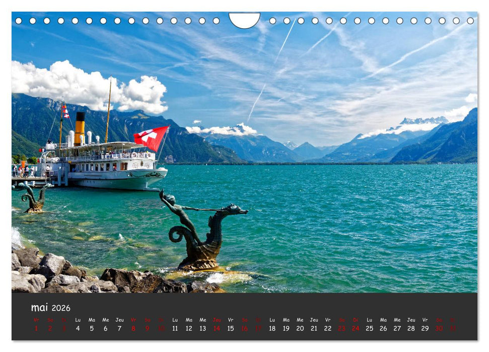 Au fil de l'eau... LAC LEMAN (CALVENDO Calendrier mensuel 2026)