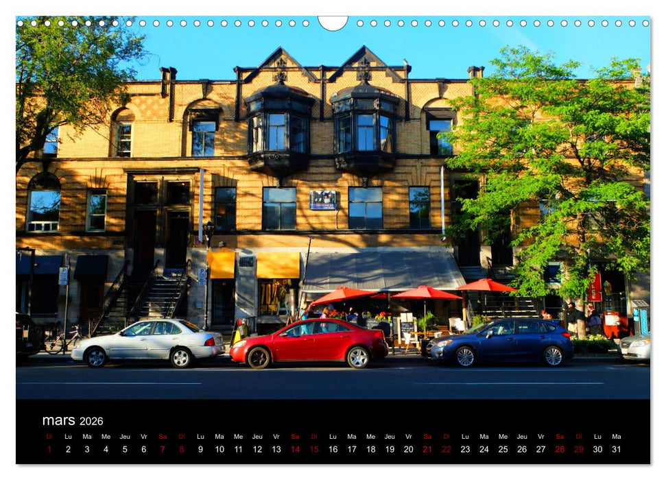 Couleurs pop sur Montréal (CALVENDO Calendrier mensuel 2026)