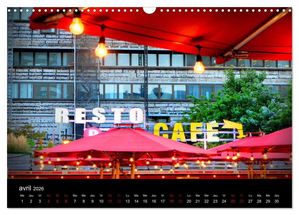 Couleurs pop sur Montréal (CALVENDO Calendrier mensuel 2026)