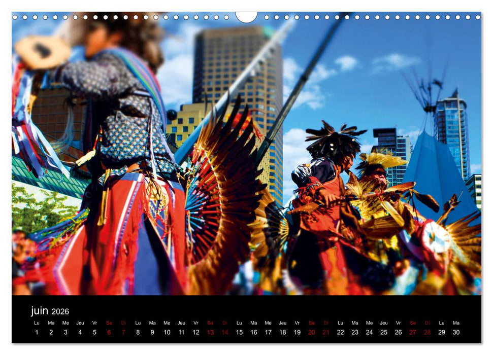 Couleurs pop sur Montréal (CALVENDO Calendrier mensuel 2026)