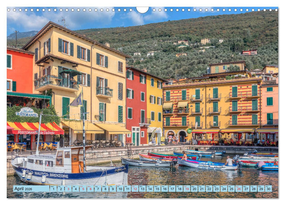 Lake Garda Mediterranean oasis in Northern Italy (CALVENDO Monthly Calendar 2026)