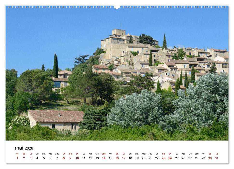 Les plus beaux villages du Luberon (CALVENDO Calendrier supérieur 2026)