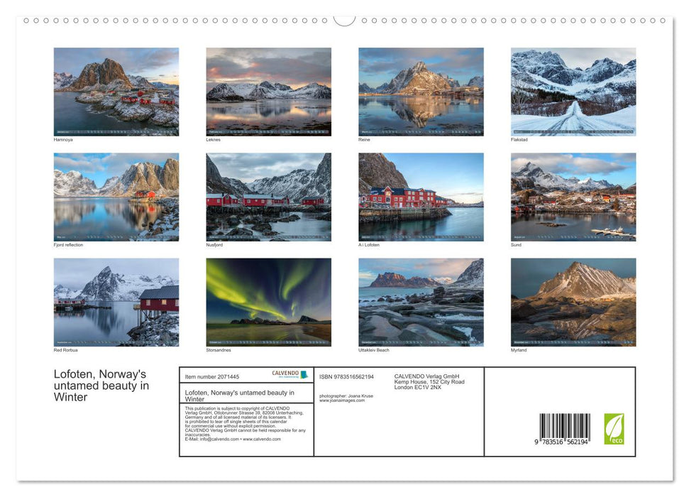Lofoten, Norway's untamed beauty in Winter (CALVENDO Premium-Calendar 2026)