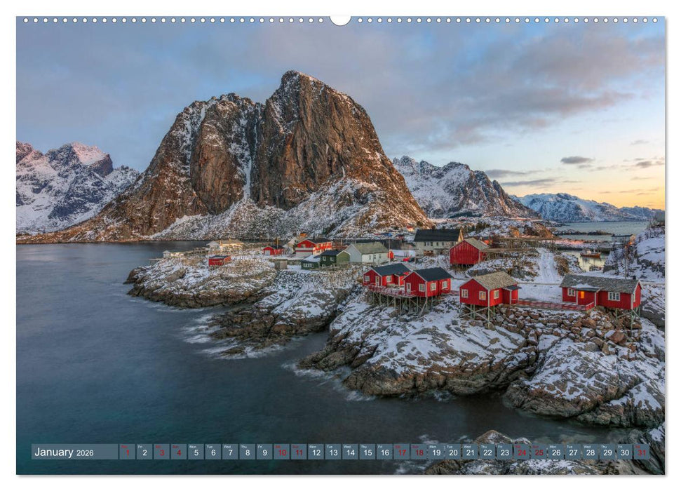 Lofoten, Norway's untamed beauty in Winter (CALVENDO Premium-Calendar 2026)