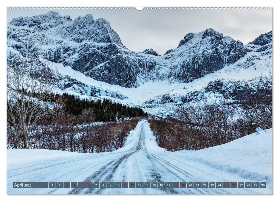 Lofoten, Norway's untamed beauty in Winter (CALVENDO Premium-Calendar 2026)