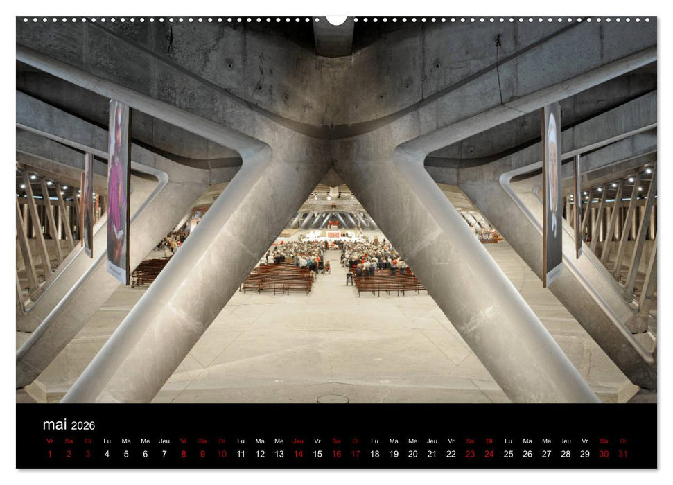 Un jour Lourdes (CALVENDO Calendrier supérieur 2026)