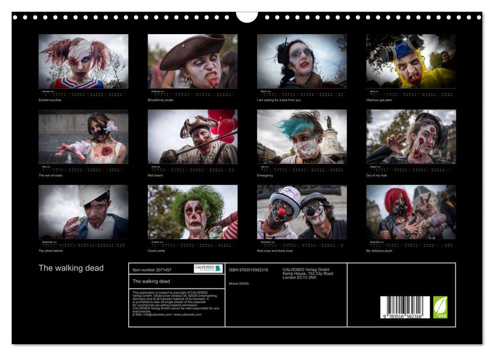 The walking dead (CALVENDO Monthly Calendar 2026)