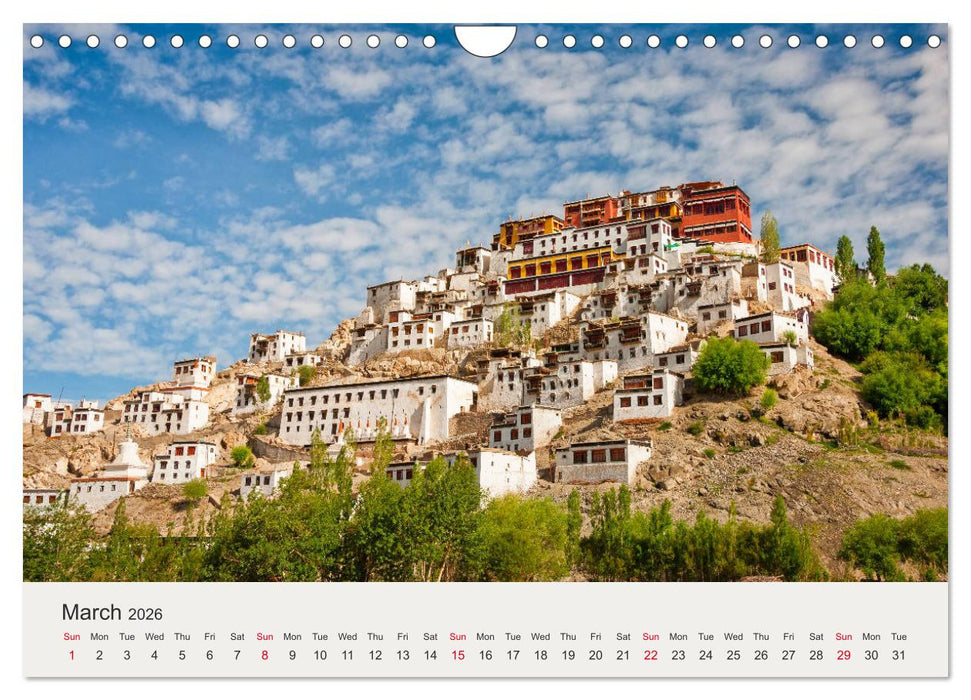 Buddhist Impressions of Ladakh (CALVENDO Monthly Calendar 2026)