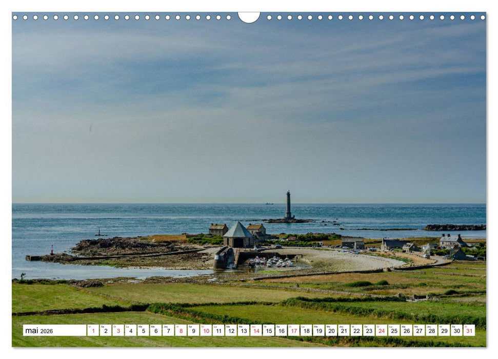 Normandie, la côte nord Cotentin (CALVENDO Calendrier mensuel 2026)