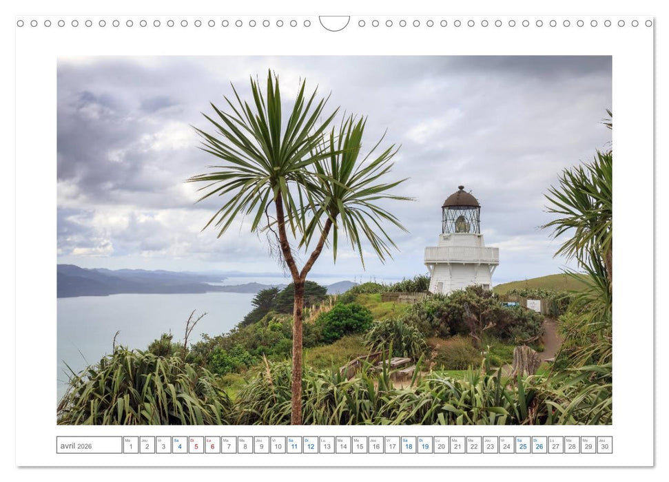 Phares de Nouvelle-Zélande (CALVENDO Calendrier mensuel 2026)