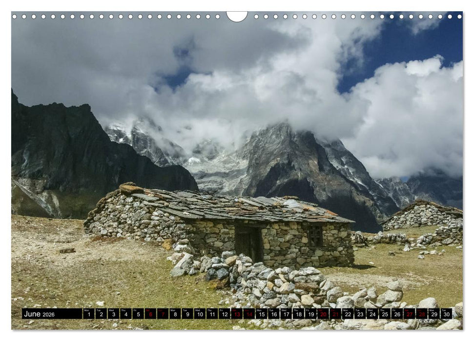 The Nepal Himalaya (CALVENDO Monthly Calendar 2026)